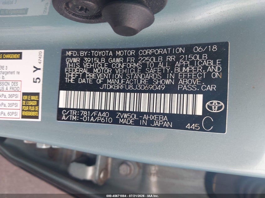 TOYOTA PRIUS - zdjęcie 9