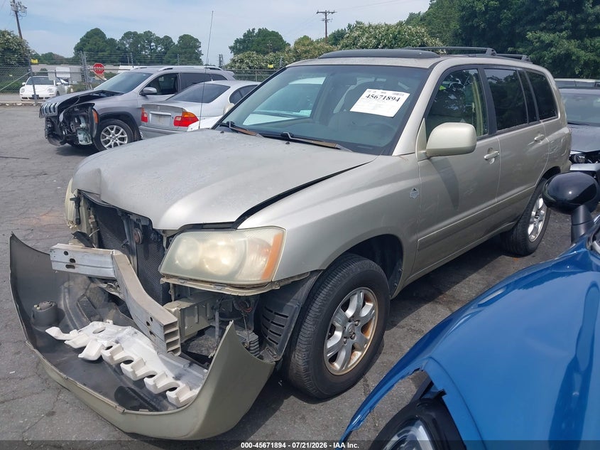 2003 Toyota Highlander V6 VIN: JTEGF21A530086342 Lot: 45671894