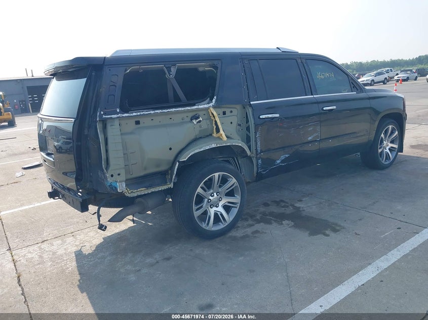 Vin: 1gys4hkj1fr185787, lot: 46170573, cadillac escalade esv luxury 20154