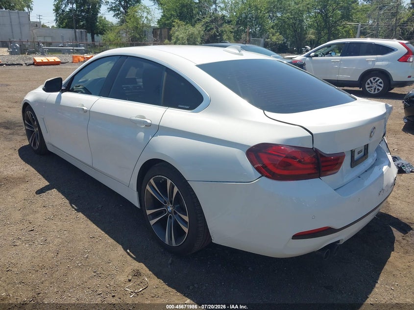 Vin: wba4j1c06lcd51885, lot: 46170586, bmw 430i gran coupe 20203