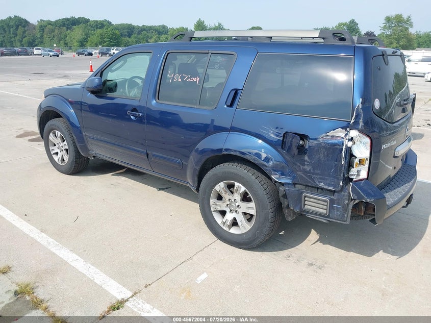 Vin: 5n1ar1nb5ac608201, lot: 46170604, nissan pathfinder se 20103
