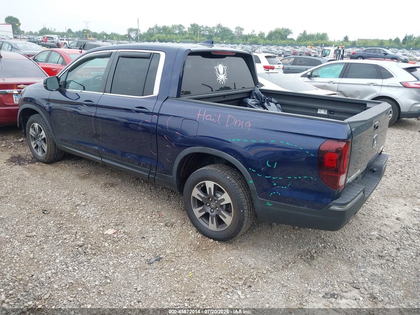 Vin: 5fpyk3f52hb001981, lot: 46170614, honda ridgeline rtl 20173