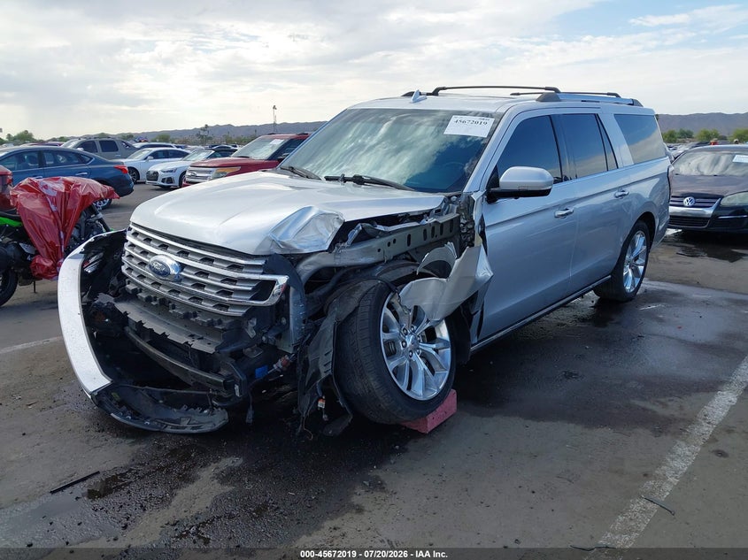 Vin: 1fmjk2at0kea60168, lot: 46170619, ford expedition max limited 20192
