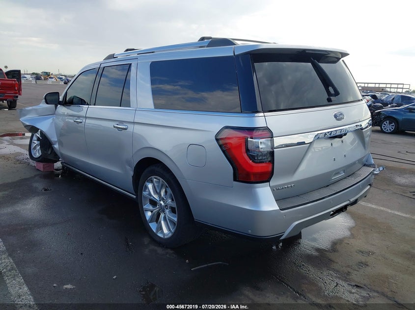 Vin: 1fmjk2at0kea60168, lot: 46170619, ford expedition max limited 20193