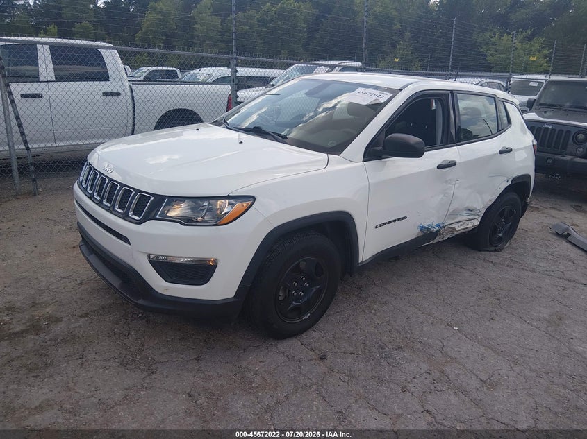 2017 Jeep Compass Sport VIN: 3C4NJCAB7HT652231 Lot: 45672022
