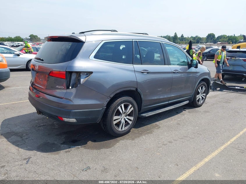 2016 Honda Pilot Ex-L VIN: 5FNYF6H50GB111681 Lot: 45672032