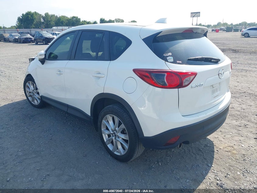 Vin: jm3ke4dyxf0528663, lot: 46170640, mazda cx-5 grand touring 20153