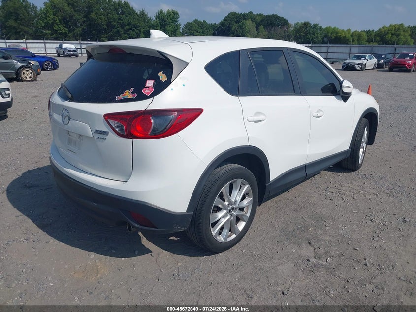 Vin: jm3ke4dyxf0528663, lot: 46170640, mazda cx-5 grand touring 20154
