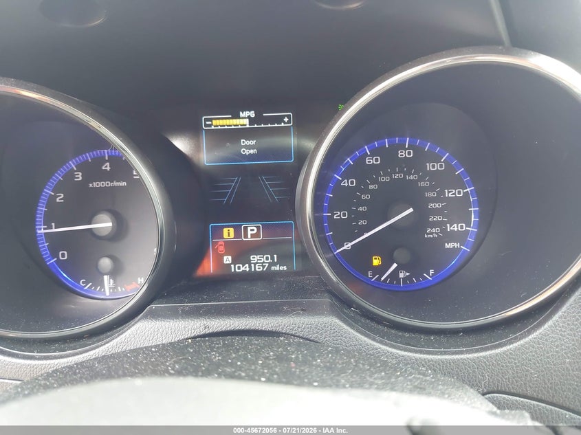 2017 SUBARU OUTBACK auction photo 7