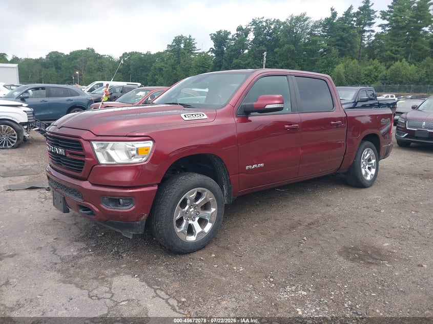 Vin: 1c6srfft1kn597787, lot: 46170678, ram 1500 big horn/lone star  4x4 5'7 box 20192