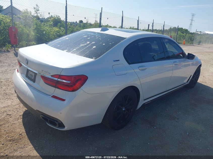 Vin: wba7j2c56jb246262, lot: 46170725, bmw 740e xdrive iperformance 20184