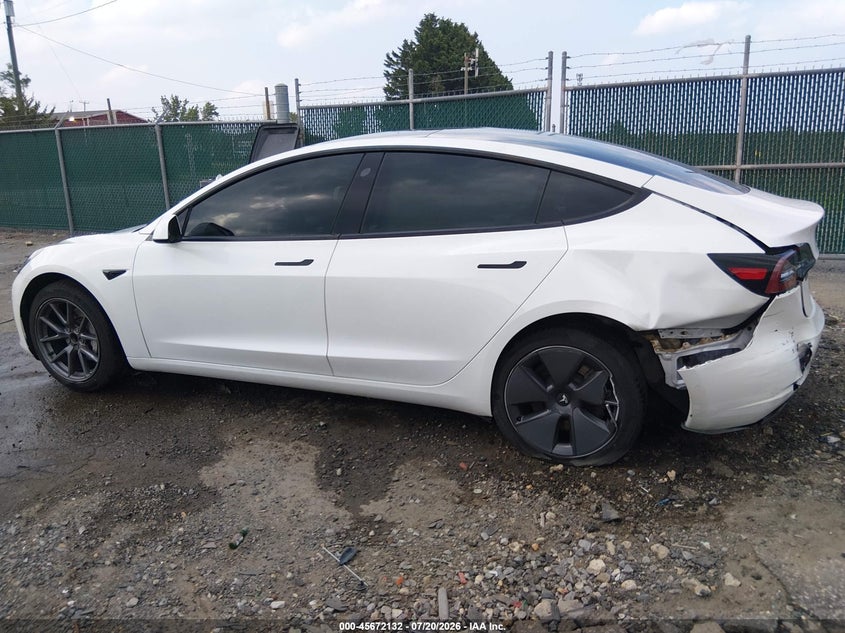 2022 Tesla Model 3 Rear-Wheel Drive VIN: 5YJ3E1EA6NF168269 Lot: 45672132
