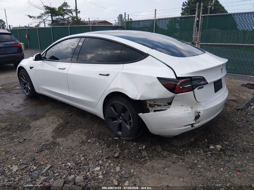 2022 Tesla Model 3 Rear-Wheel Drive VIN: 5YJ3E1EA6NF168269 Lot: 45672132