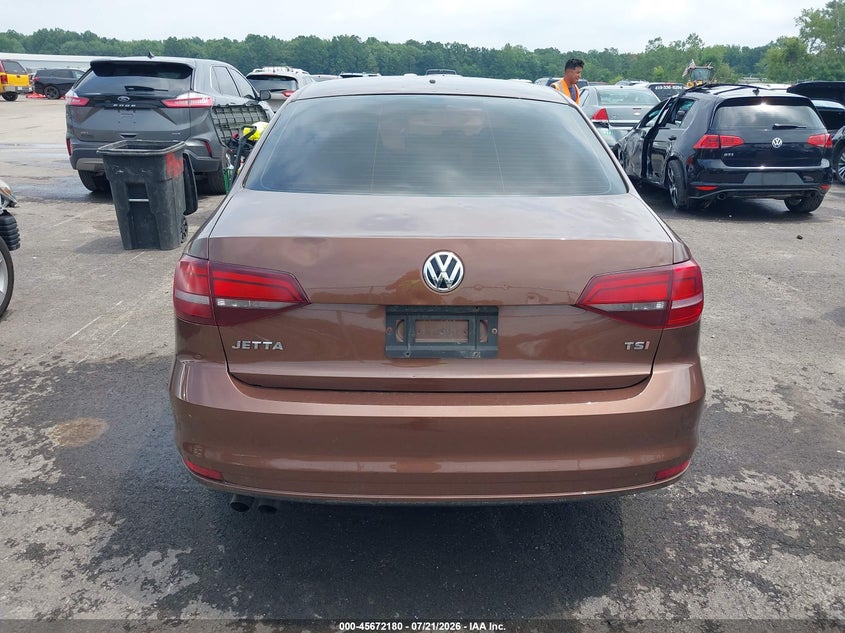 2016 Volkswagen Jetta 1.4T S VIN: 3VW267AJ2GM369275 Lot: 45672180