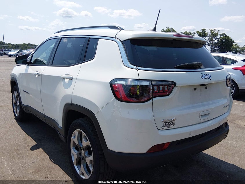 Vin: 3c4njdcb9mt519788, lot: 46170818, jeep compass limited 4x4 20213