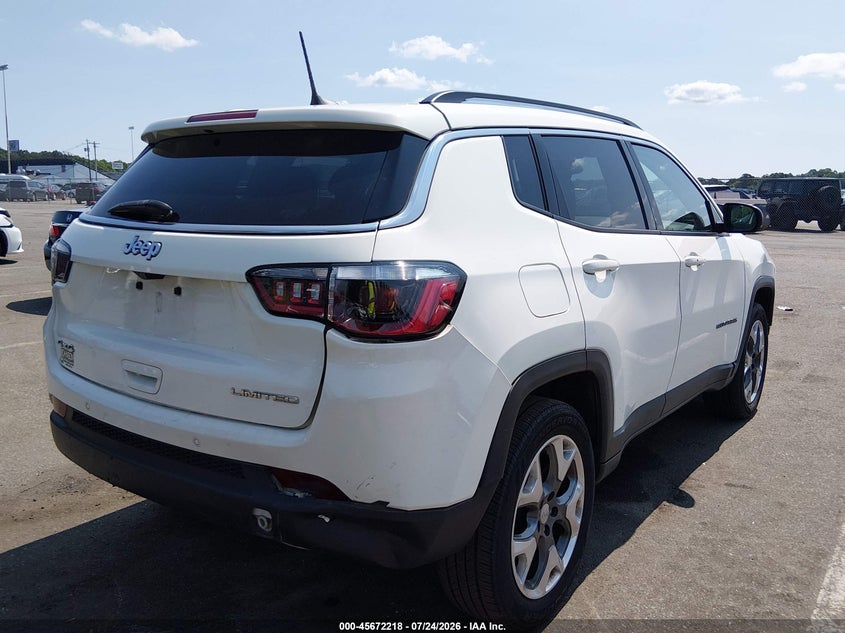 Vin: 3c4njdcb9mt519788, lot: 46170818, jeep compass limited 4x4 20214