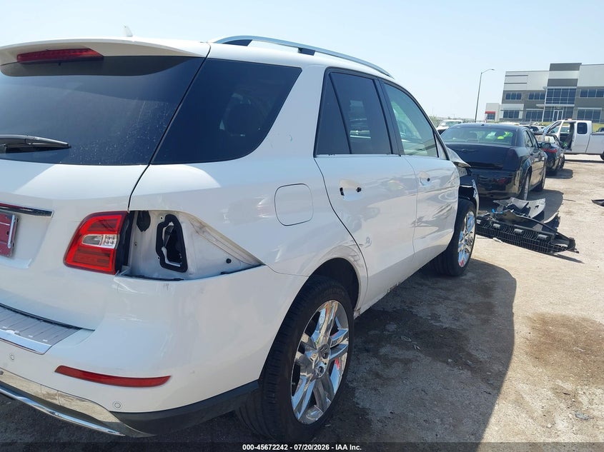 2015 Mercedes-Benz Ml 350 VIN: 4JGDA5JBXFA512715 Lot: 45672242