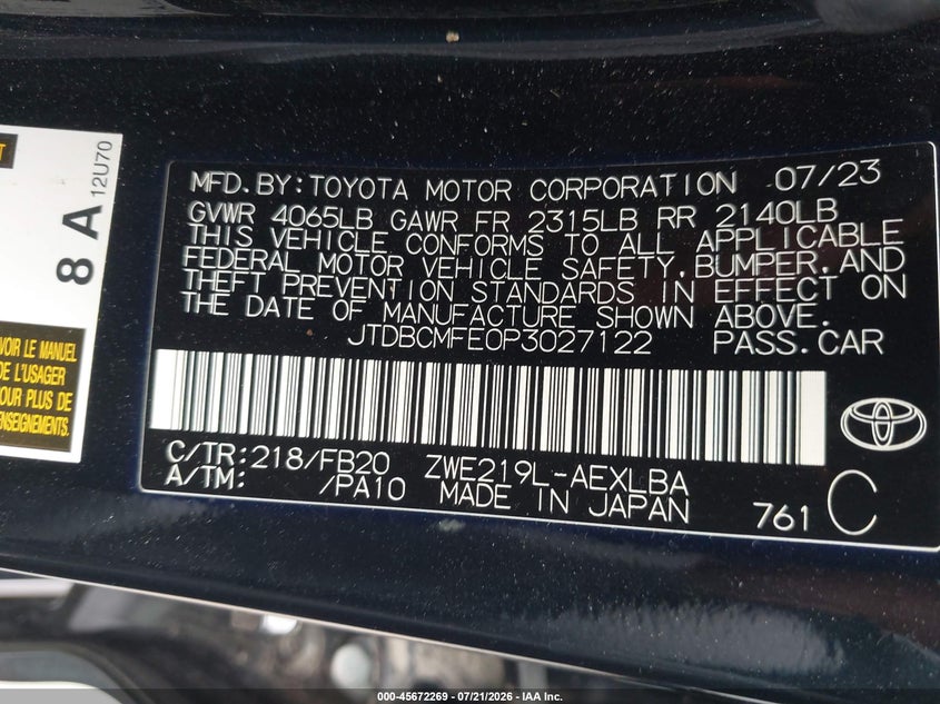 TOYOTA COROLLA - zdjęcie 9