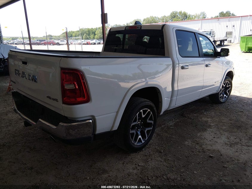 Vin: 3c6srfjp2t4175467, lot: 46170892, ram 1500 laramie  4x4 5'7 box 20264