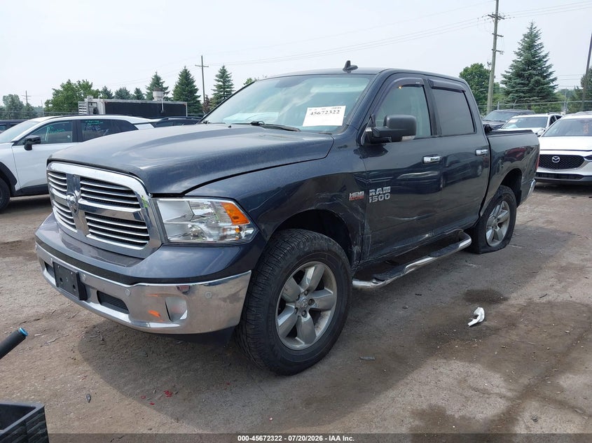 Vin: 3c6rr7lt4gg271457, lot: 46170922, ram 1500 big horn 20162