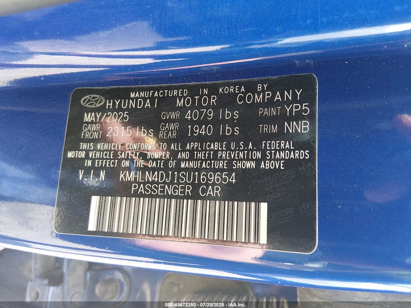2025 HYUNDAI ELANTRA HYBRID LIMITED — Photo 9
