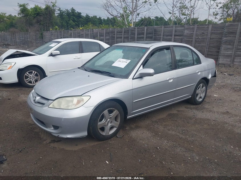2004 Honda Civic, Unknown, IAAI, VIN 2HGES267X4H561163 — photo 2