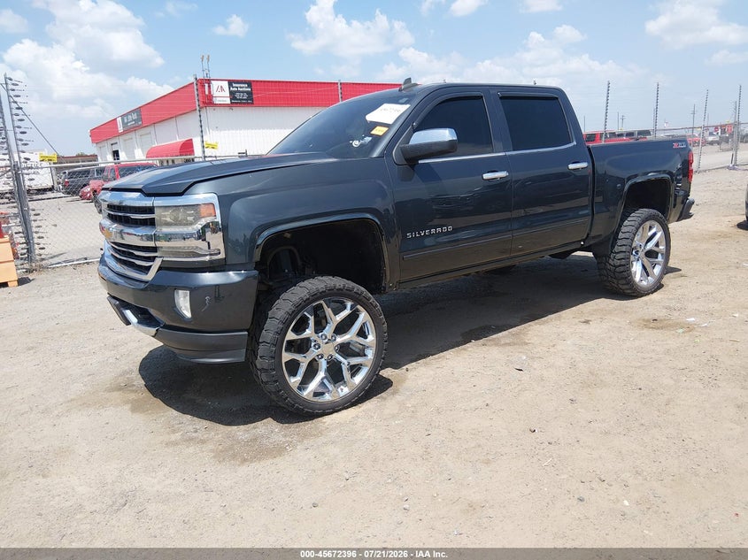 2017 Chevrolet Silverado, Удар спереду, IAAI, VIN 3GCUKREC0HG505496 — фото 2