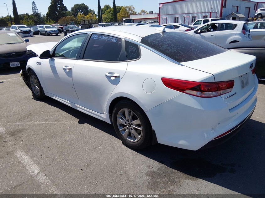 Vin: 5xxgt4l35gg058729, lot: 46171064, kia optima lx 20163