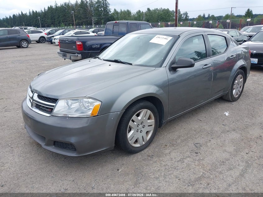 Vin: 1c3cdzab3cn259650, lot: 46171087, dodge avenger se 20122