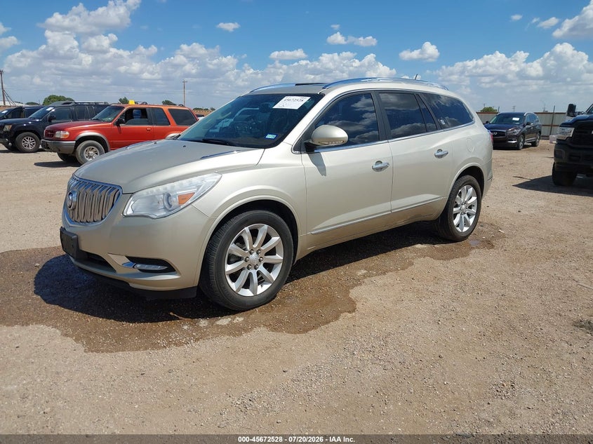 Vin: 5gakvckd3ej355520, lot: 46171128, buick enclave premium 20142