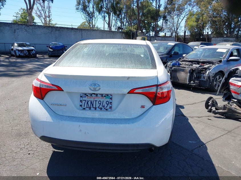 2016 Toyota Corolla S Plus VIN: 5YFBURHE2GP445678 Lot: 45672564