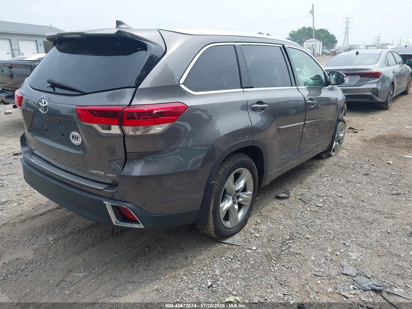 2017 Toyota Highlander Limited VIN: 5TDDZRFH6HS480367 Lot: 45672574