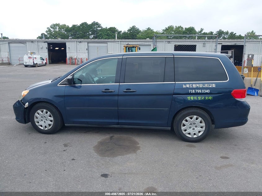 2010 Honda Odyssey Lx VIN: 5FNRL3H2XAB010544 Lot: 45672605