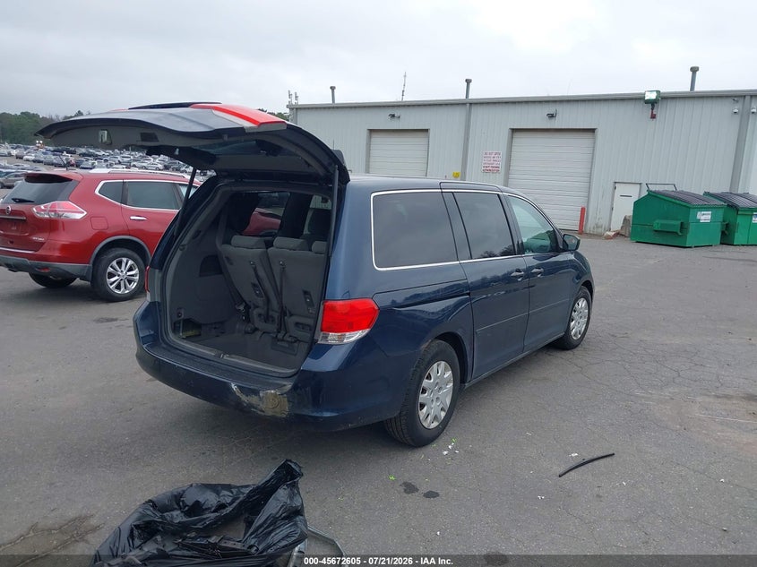 2010 Honda Odyssey Lx VIN: 5FNRL3H2XAB010544 Lot: 45672605