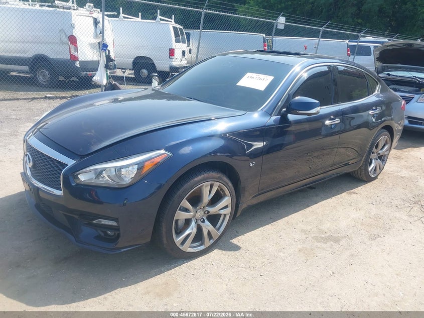 Vin: jn1by1ar9jm220061, lot: 46171217, infiniti q70 3.7x luxe 20182