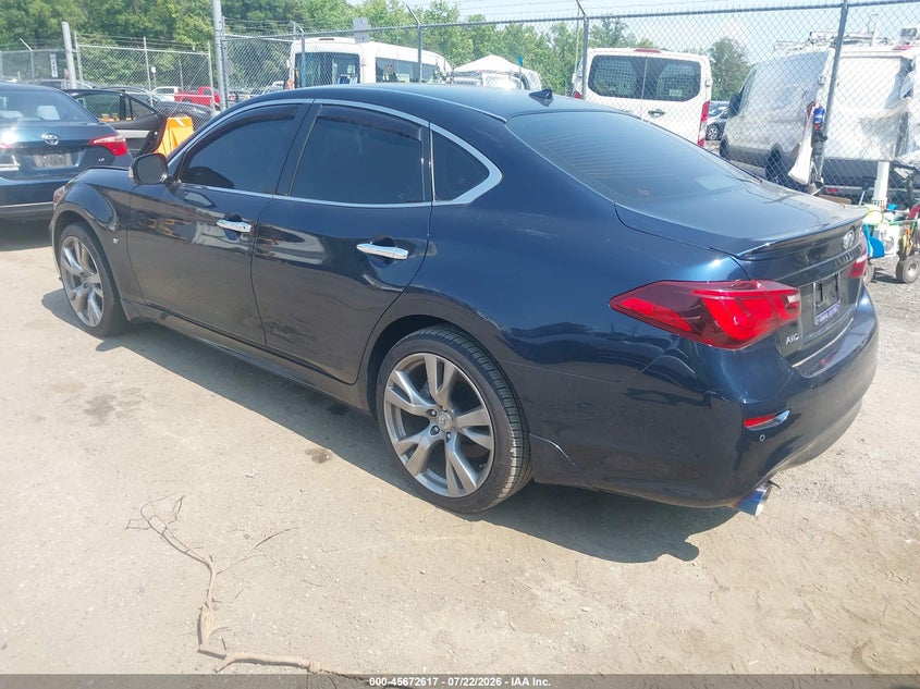 Vin: jn1by1ar9jm220061, lot: 46171217, infiniti q70 3.7x luxe 20183