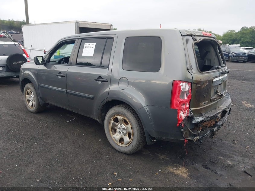 Vin: 5fnyf4h20bb082041, lot: 46171226, honda pilot lx 20113