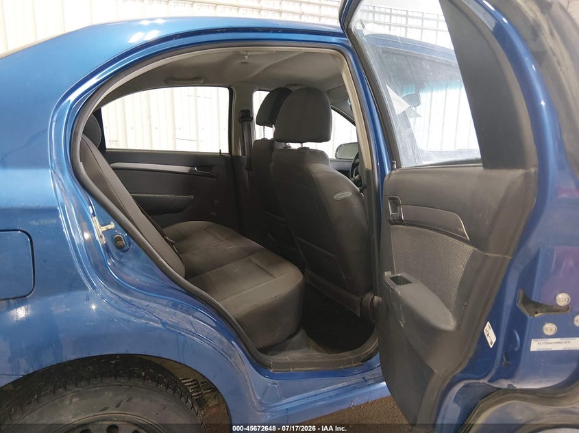 2009 Chevrolet Aveo Ls VIN: KL1TD56E89B691076 Lot: 45672648