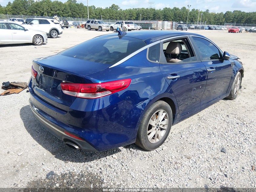 Vin: 5xxgt4l38jg226547, lot: 46171315, kia optima lx 20184