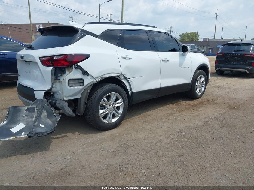 2022 Chevrolet Blazer Fwd 2Lt VIN: 3GNKBCR44NS231467 Lot: 45672725