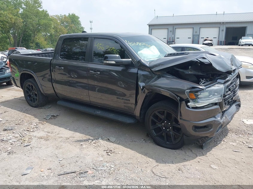 Vin: 1c6srfrtxmn783469, lot: 46171347, ram 1500 laramie  4x4 6'4 box 20211