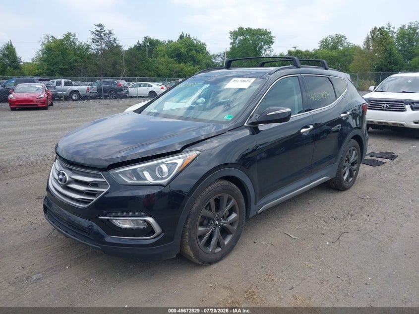 2017 Hyundai Santa Fe Sport 2.0T Ultimate, Right Front, IAAI, VIN 5XYZWDLA8HG466685 — photo 2