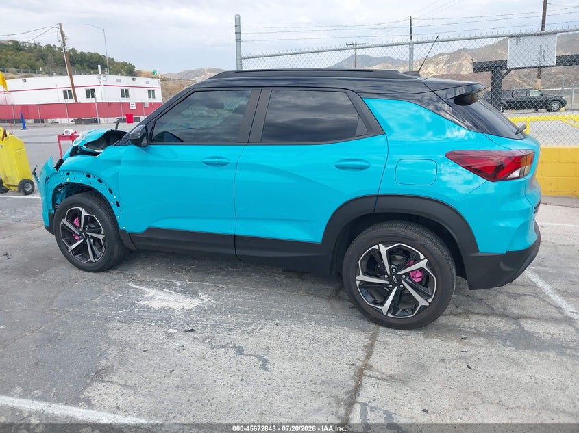2022 Chevrolet Trailblazer Awd Rs VIN: KL79MUSL6NB076261 Lot: 45672843