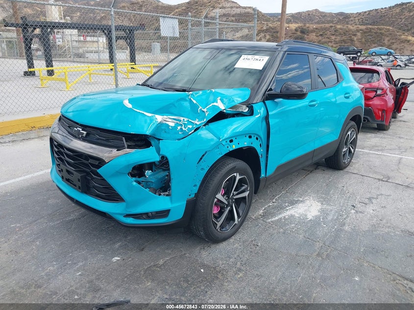 2022 Chevrolet Trailblazer Awd Rs VIN: KL79MUSL6NB076261 Lot: 45672843