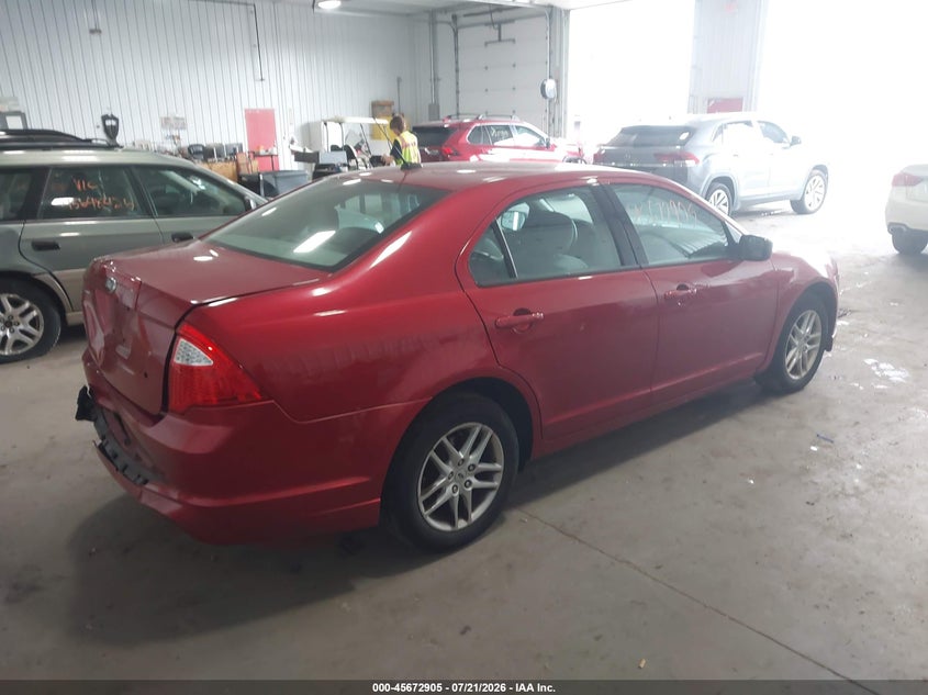Vin: 3fahp0ga7cr310282, lot: 46171505, ford fusion s 20124