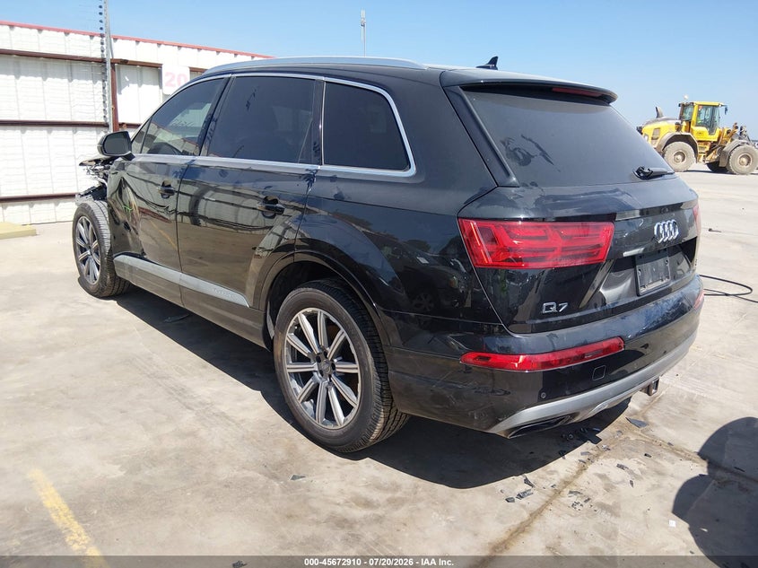 Vin: wa1laaf76jd052323, lot: 46171510, audi q7 3.0t premium 20183