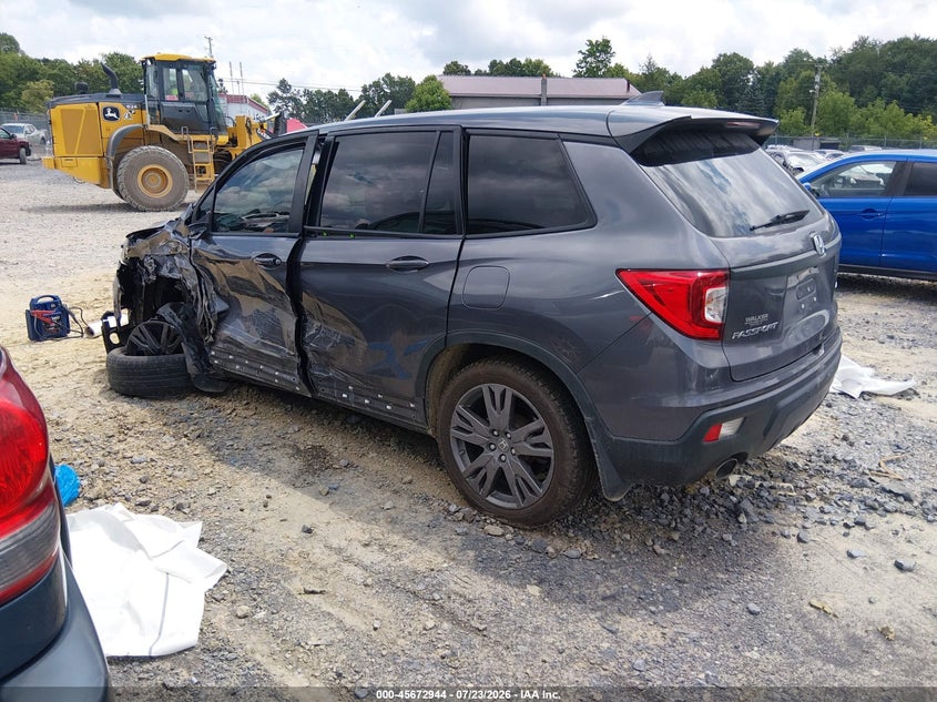 Vin: 5fnyf8h57mb039563, lot: 46171544, honda passport awd ex-l 20213