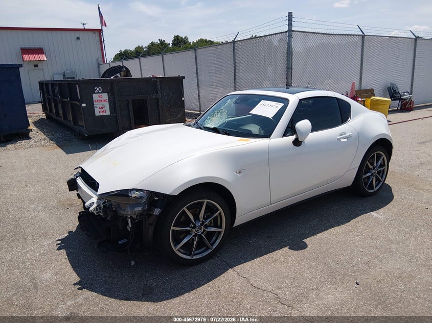 Vin: jm1ndam76m0455688, lot: 46171579, mazda mx-5 miata rf grand touring 20212