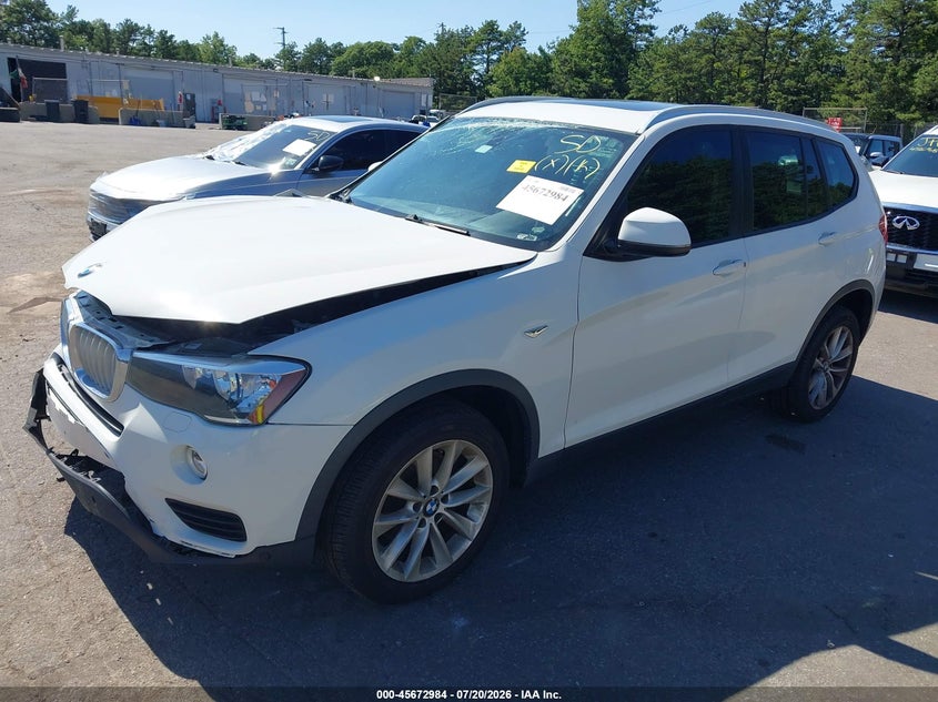Vin: 5uxwx9c39h0t19732, lot: 46171584, bmw x3 xdrive28i 20172