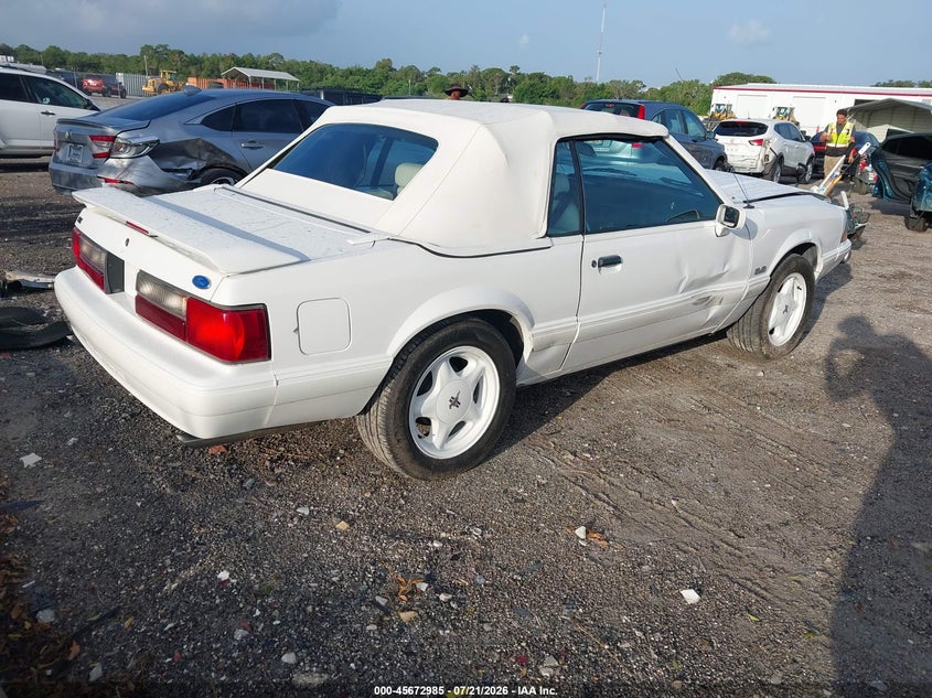 1993 Ford Mustang Lx VIN: 1FACP44E4PF198438 Lot: 45672985